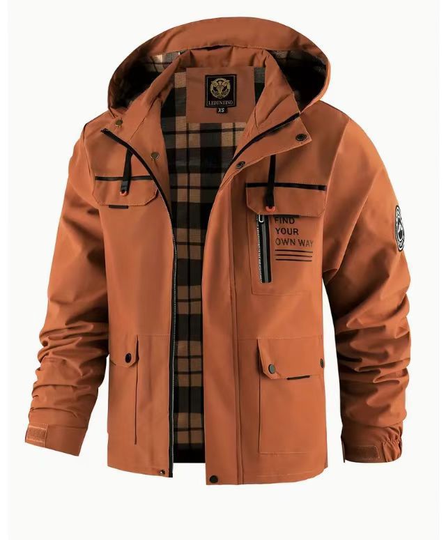 Herren nan urbaner Softshell-Parka mit Kapuze, verdecktem Zweiwege-Reißverschluss und Ärmeltasche Echo Archiv