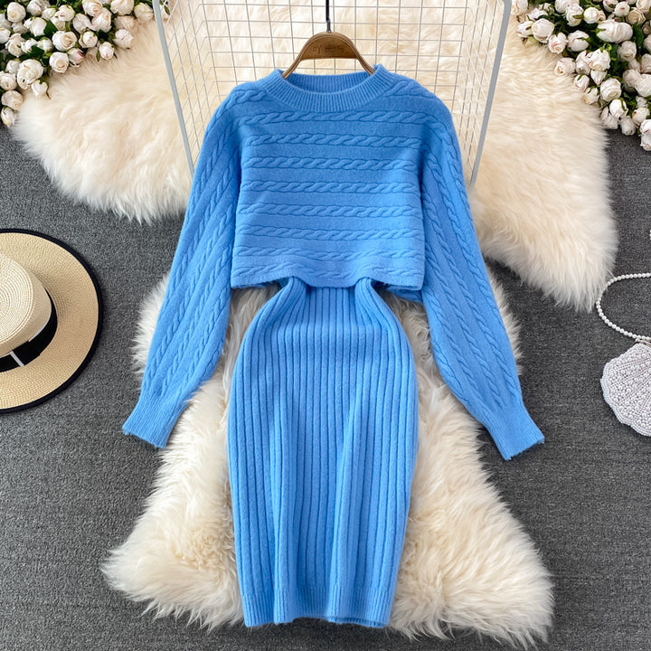 Damen Strickset mit Rippenstruktur Echo Archiv