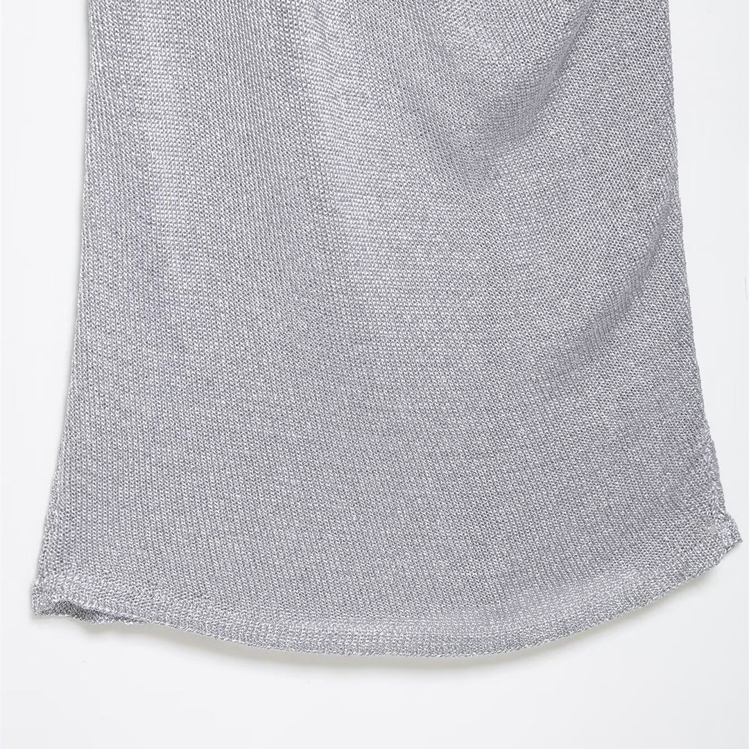 Damen Haltertop mit elegantem Wasserfallausschnitt und figurumspielendem Schnitt Echo Archiv