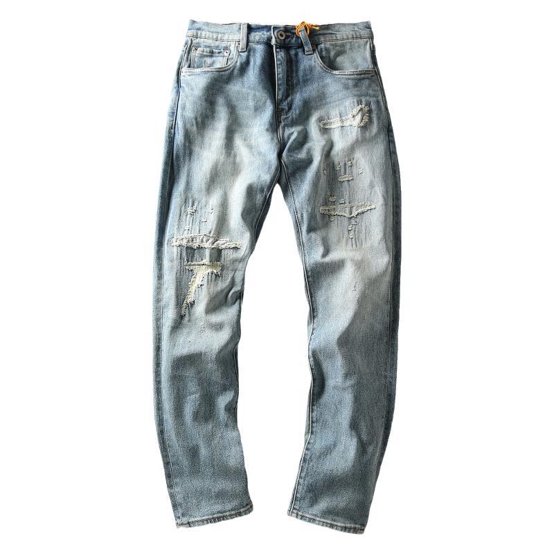 Herren Designer Jeans mit Destroyed-Details Echo Archiv