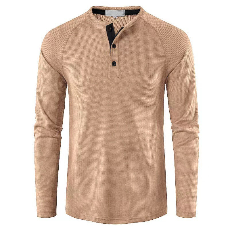 Herren elegantes Longsleeve mit Knopfleiste Echoarchiv