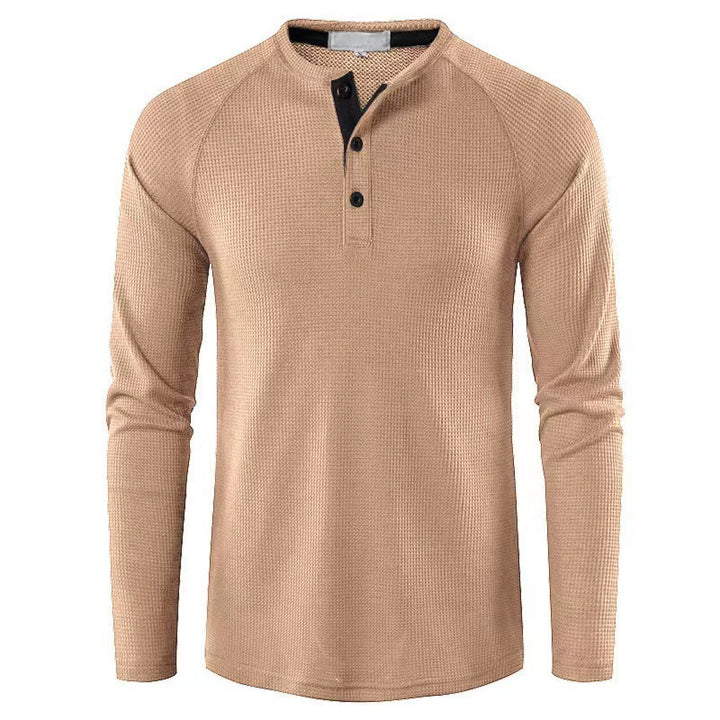 Herren elegantes Longsleeve mit Knopfleiste Echoarchiv