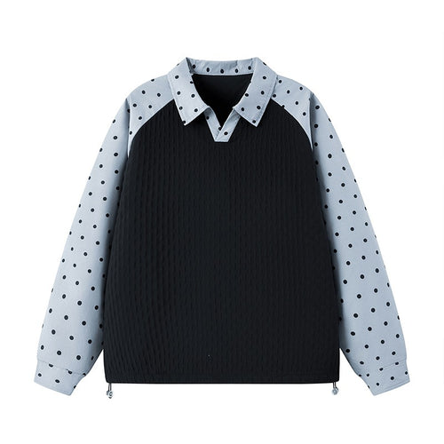 Damen Sportliche Poloshirt mit Punktedesign Echo Archiv