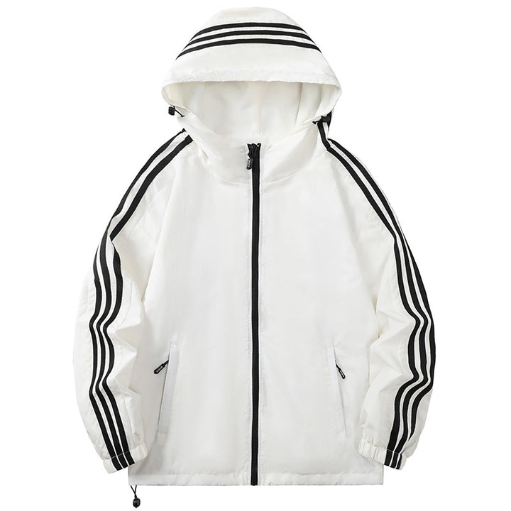 Herren Sportliche Übergangsjacke mit Kapuze und reflektierenden Akzenten Echo Archiv