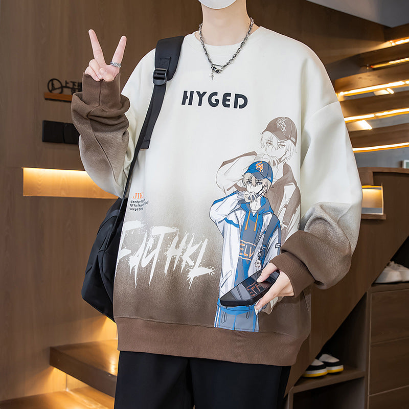 Unisex Oversized Sweatshirt mit kreativem Grafikdruck Echoarchiv