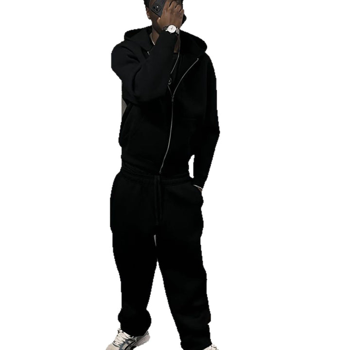 Herren Oversize Zip-Hoodie und Relaxed Sweatpants Set – Cavarno