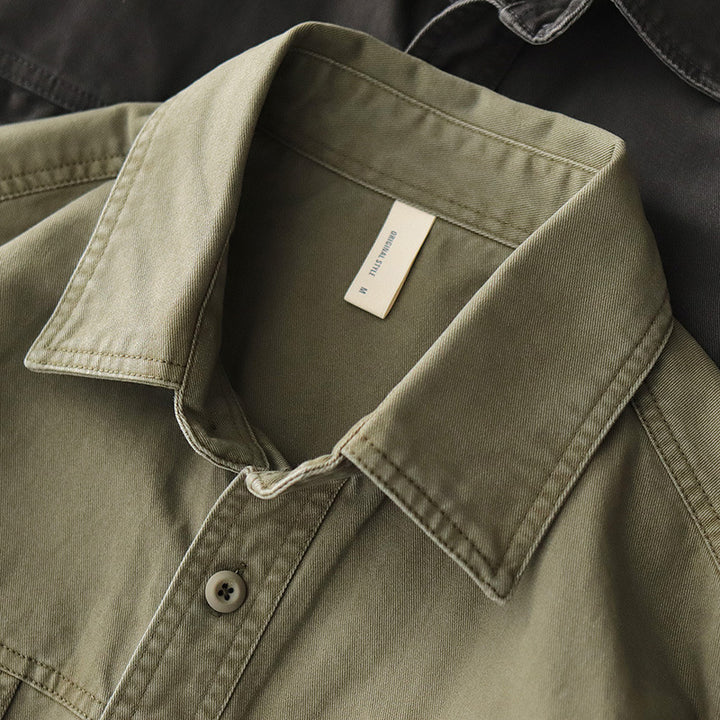 Herren modische Utility-Hemdjacke mit praktischen Brusttaschen Echoarchiv