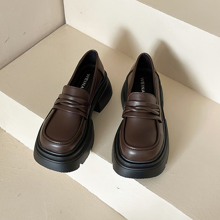 Damen Modische Lederslipper Echo Archiv