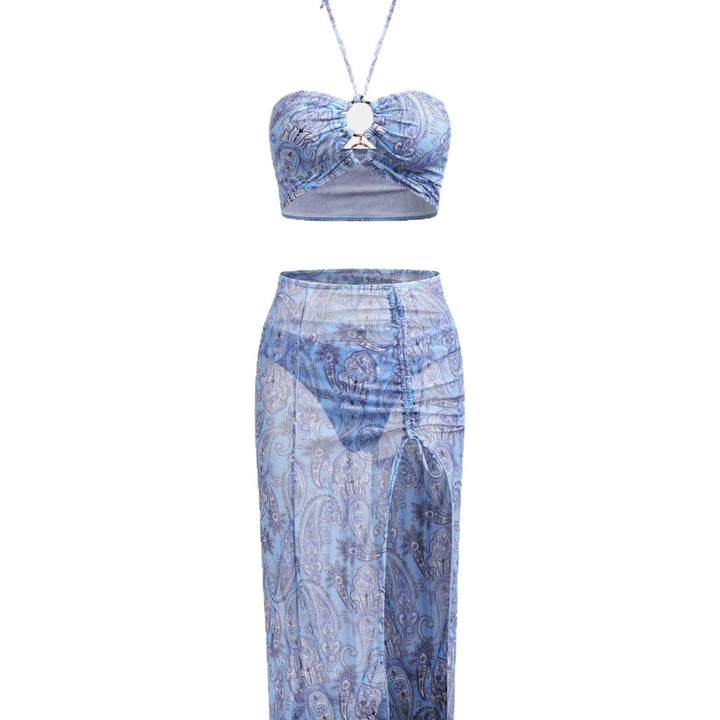 Damen Strandoutfit mit Paisley-Muster Echo Archiv