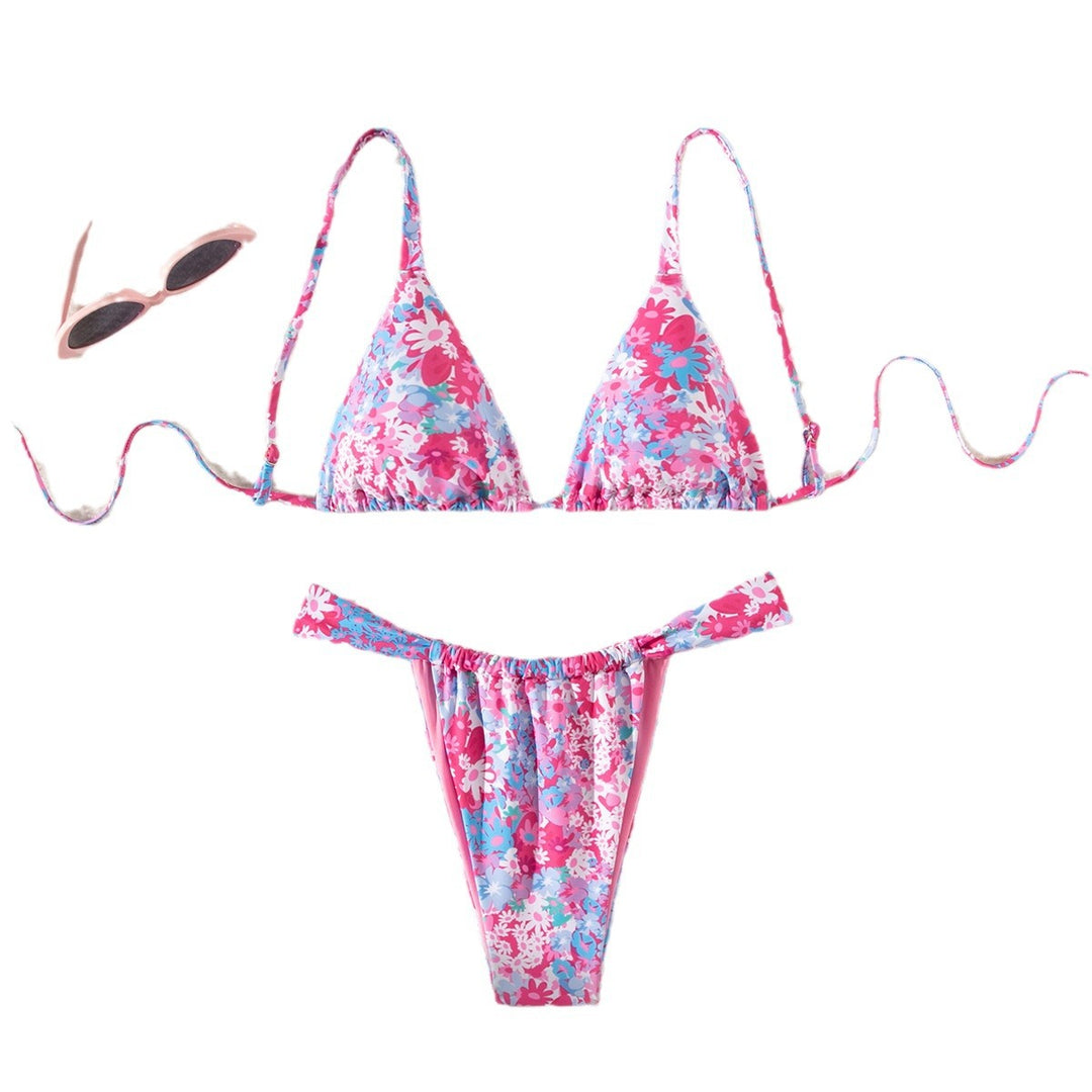 Damen Bikini-Set mit floralem Design und verstellbarem Schnitt Echo Archiv