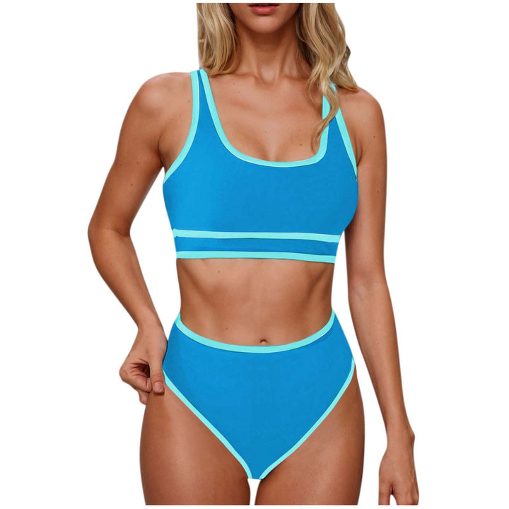 Damen Sportliches Hochtailliertes Bikini-Set Echo Archiv