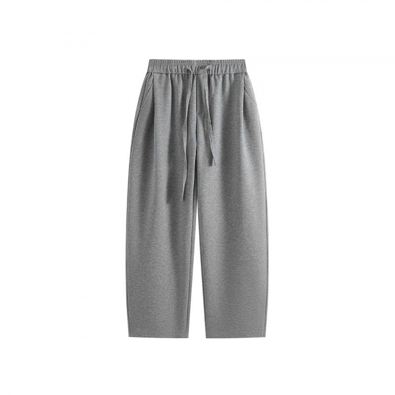 [Damen] Weite Highwaist-Loungehose mit Kordelzug, elastischem Bund und Seitentaschen Echo Archiv