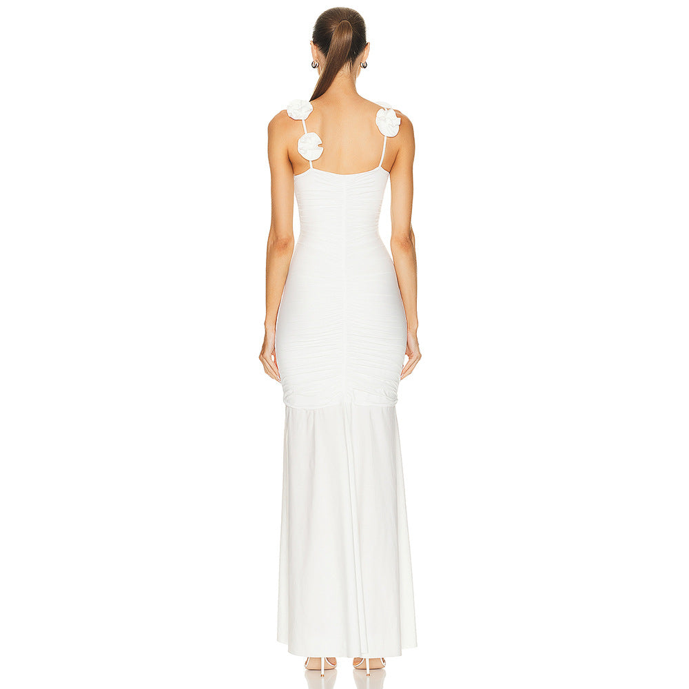 Damen Wickelkleid mit raffinierten Falten und verspielt Blumendetails Echo Archiv