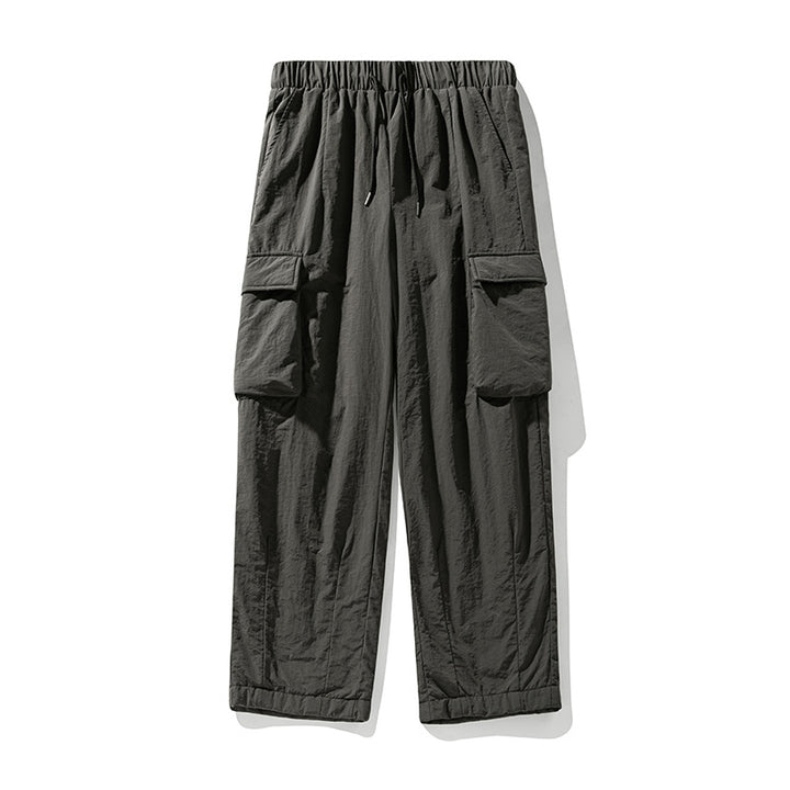 Unisex Locker geschnittene Utility-Cargo-Hose aus Crinkle-Nylon mit elastischem Bund Echo Archiv