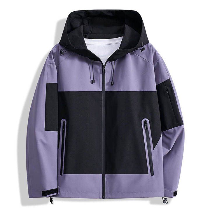 Herren Funktionsjacke mit atmungsaktiven Einsätzen und verstellbarer Kapuze Echoarchiv