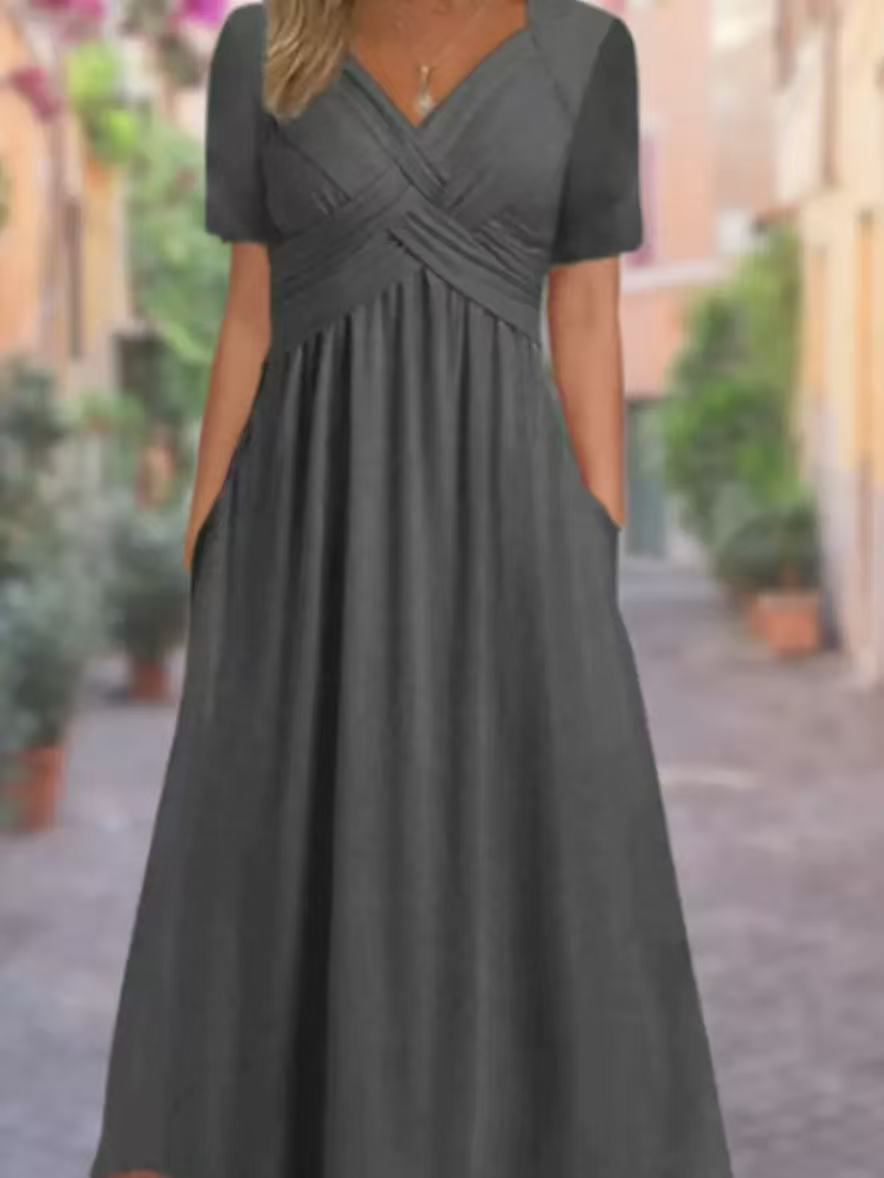 Damen lockeres Maxi-Kleid Echo Archiv