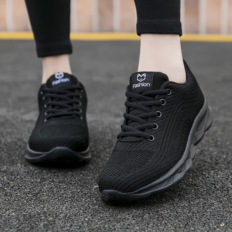 Damen nan ultraleichter Komfort-Gehsneaker für Alltag und Freizeit mit nahtlosem Strickobermaterial, reaktionsfreudiger Luftkissen-Zwischensohle und gepolstertem Fersenkragen Echo Archiv