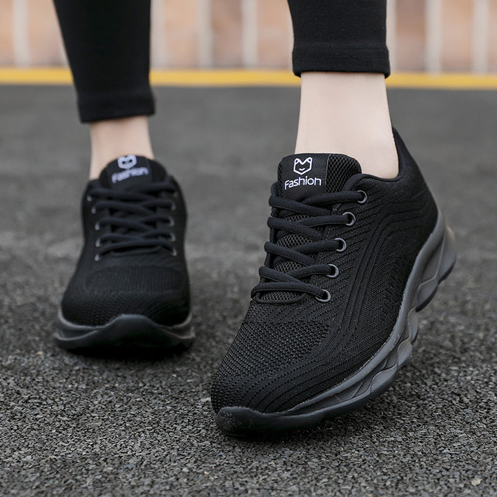 Damen nan ultraleichter Komfort-Gehsneaker für Alltag und Freizeit mit nahtlosem Strickobermaterial, reaktionsfreudiger Luftkissen-Zwischensohle und gepolstertem Fersenkragen Echo Archiv