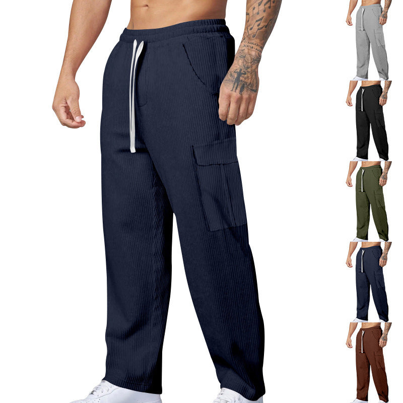 Herren lässige Cargo-Hose mit elastischem Bund und praktischen Taschen Echoarchiv