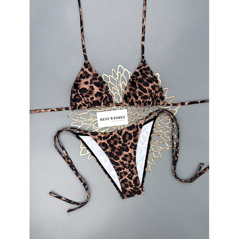 Damen Triangel-Bikini mit trendigem Leopardenmuster Echo Archiv