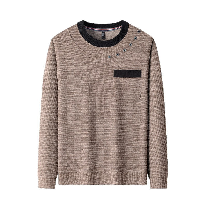 Herren modisches Sweatshirt mit einzigartigen Detailakzenten und praktischer Brusttasche Echoarchiv