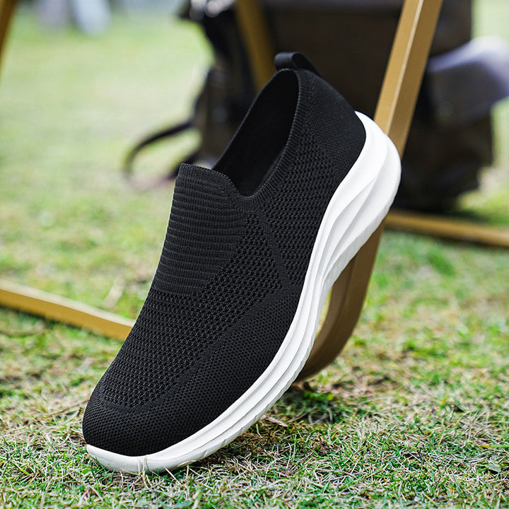 Unisex nan sockenähnlicher Strick-Slipper mit anatomischem Komfortfußbett und flexibler Leichtsohle Echo Archiv