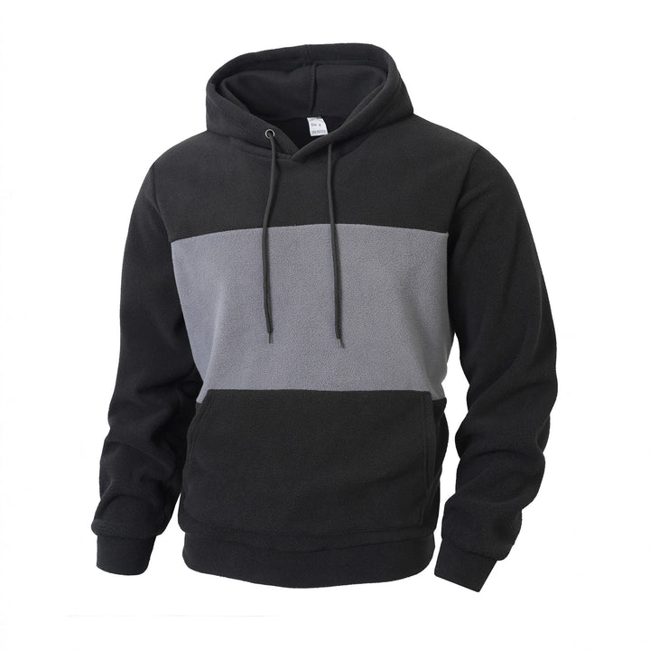 Herren Fleece-Hoodie mit übergroßem Kragen Echoarchiv