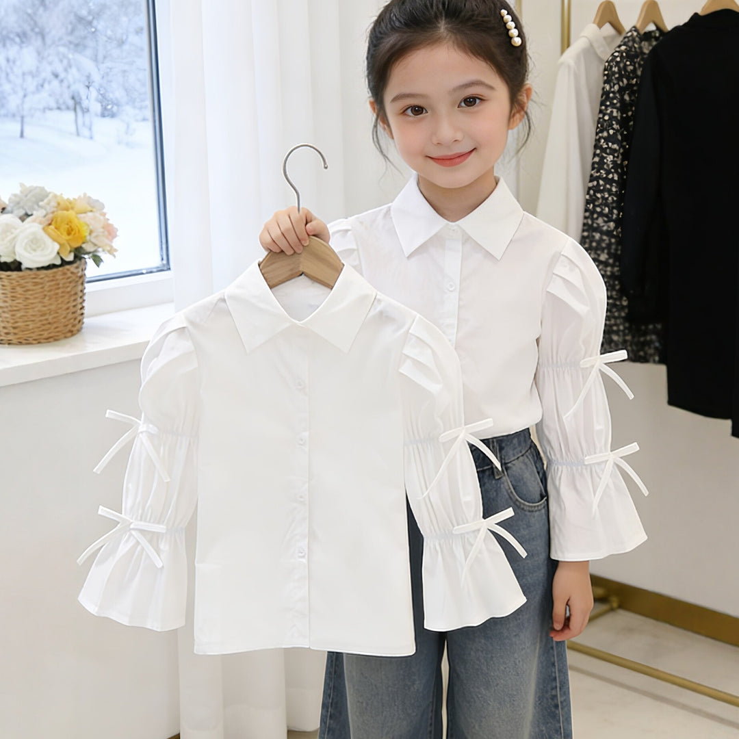 Mädchen Bluse mit kreativen Rüschendetails Echo Archiv