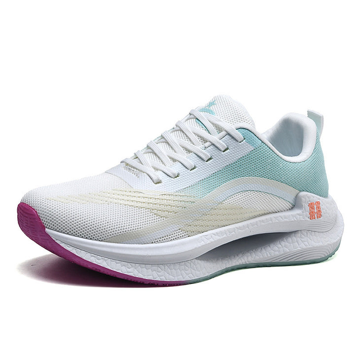 Unisex leichte Dämpfungs-Laufschuhe mit atmungsaktivem Mesh-Oberteil, seitlicher Energielaufsohle und Fersen-Zuglasche – Tavélo