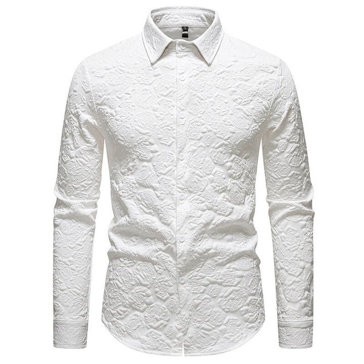 Herren Hemd mit strukturiertem Design Echoarchiv
