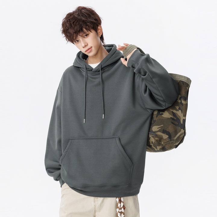 Unisex Oversize Kapuzenpullover mit Kängurutasche und weichem Fleece-Innenfutter Echo Archiv