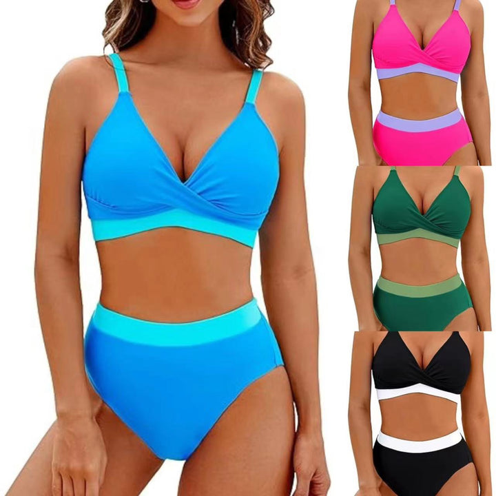 Damen Sportlicher hochtaillierter Bikini Echo Archiv