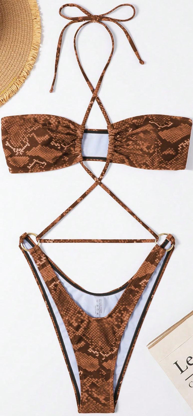 Damen Bandeau-Bikini mit raffinierten Schnittführungen Echo Archiv