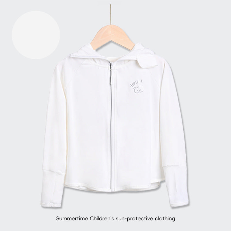 Kinder UV-Schutzjacke mit Kapuze und leichten atmungsaktiven Eigenschaften Echo Archiv