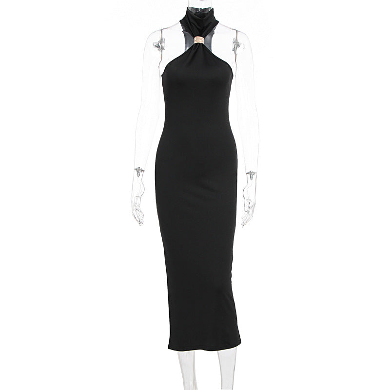 Damen Maxikleid mit asymmetrischem Ausschnitt und elegantem Design Echo Archiv