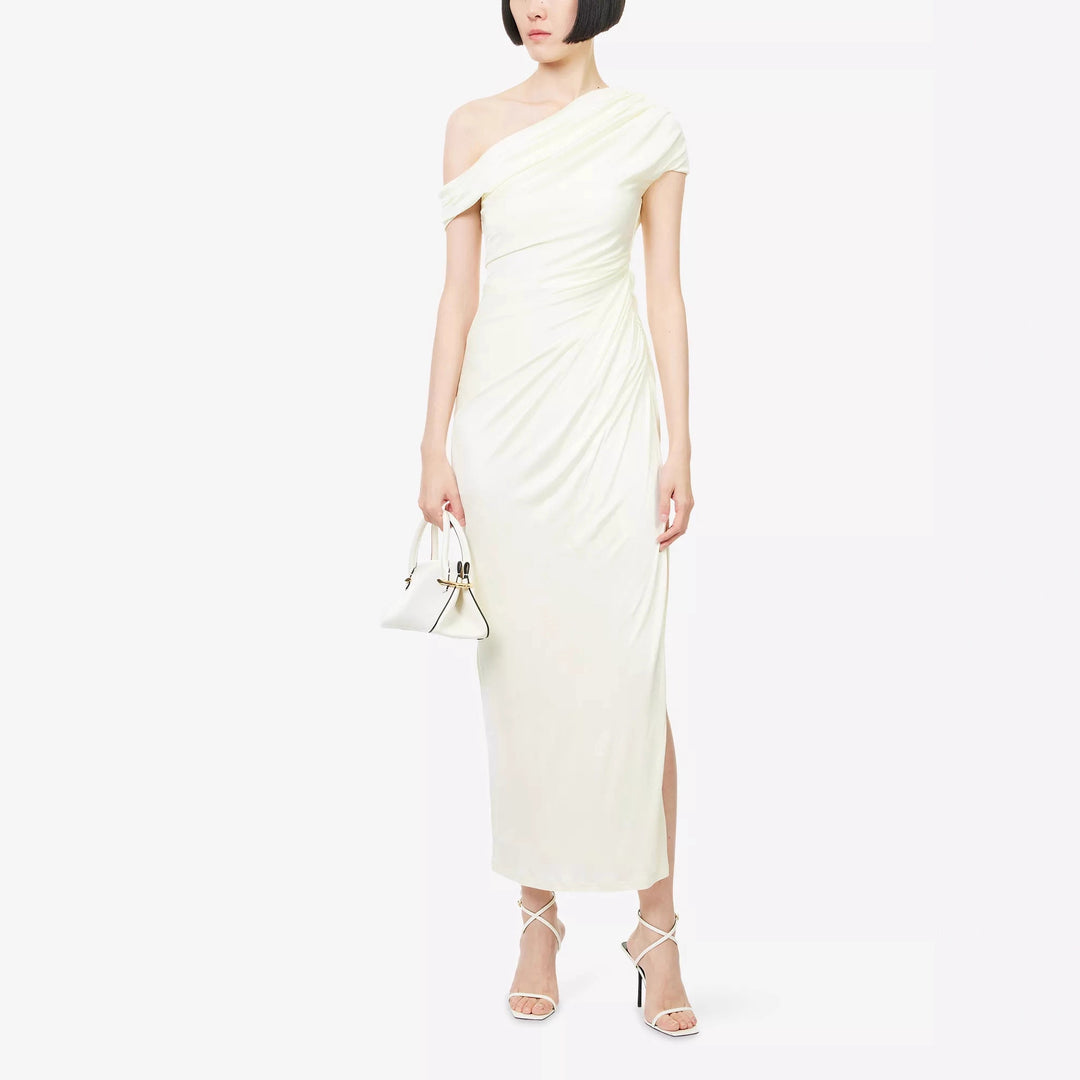 Damen Wickelkleid mit asymmetrischem Oberteil und eleganten Drapierungen Echo Archiv