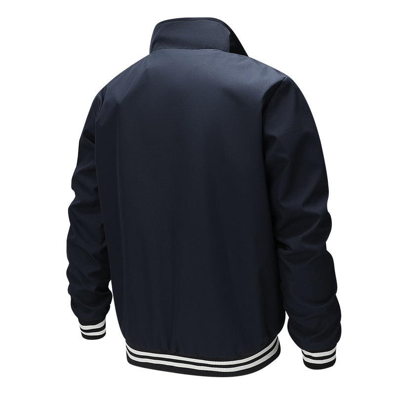 Herren Modische Bomberjacke mit Karomuster – Brevano
