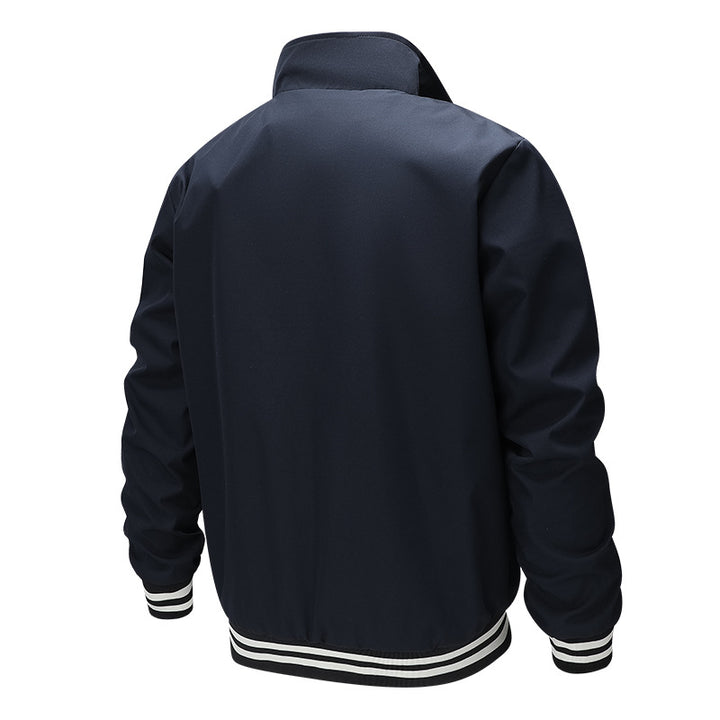 Herren Modische Bomberjacke mit Karomuster – Brevano
