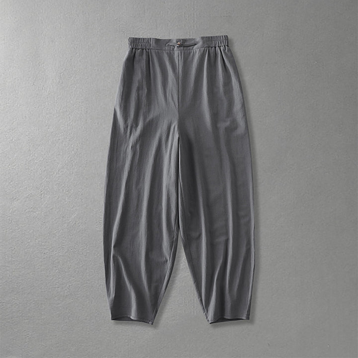 Damen Lässige, weite Haremshose mit elastischem Bund und tapered Knöchel Echoarchiv