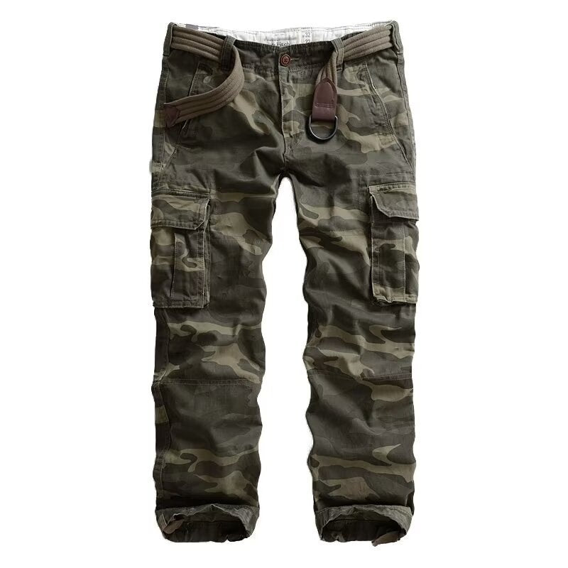 Herren Cargohose mit multifunktionalen Taschen und modernem Camouflagemuster Echoarchiv