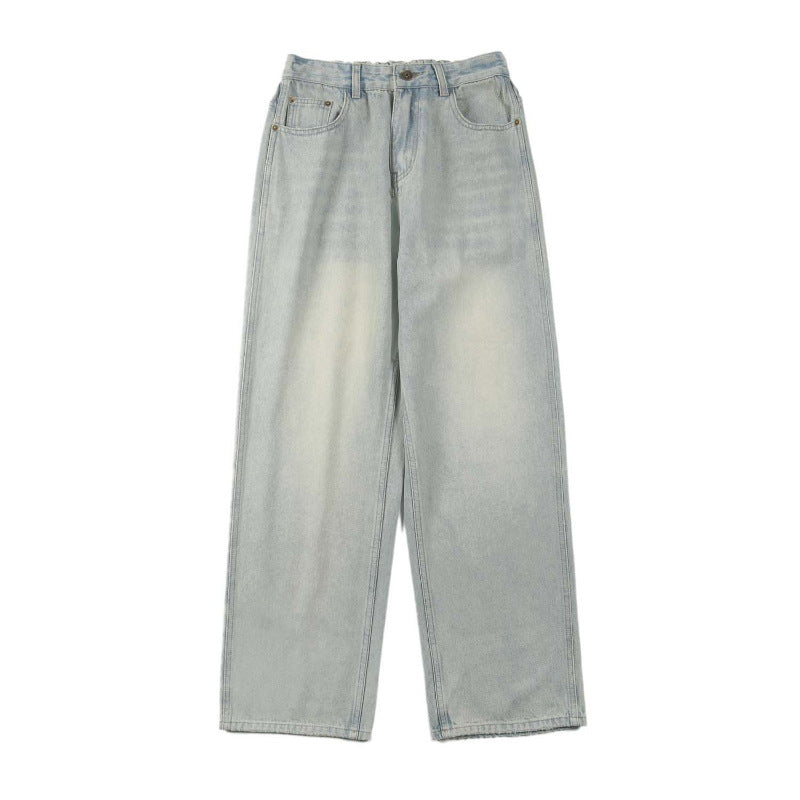 Herren Relaxte Vintage-Denim-Hose im geraden Oversize-Schnitt mit soften Fade-Zonen Echo Archiv