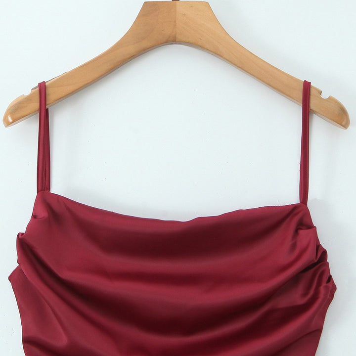 Damen Satin Abendkleid mit Drapé-Ausschnitt Echo Archiv