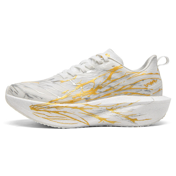 Unisex gedämpfte Race-Plateau-Laufschuhe mit Rocker-Zwischensohle und atmungsaktivem Micro-Mesh – Tavélo