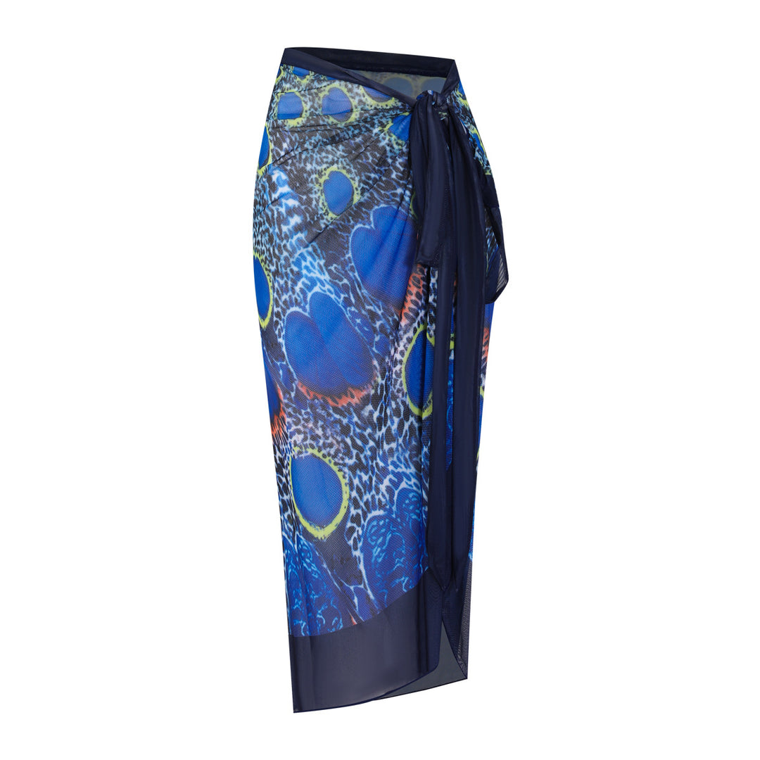 Damen Einteiler mit langem Arm und farbenfrohem Print Echo Archiv
