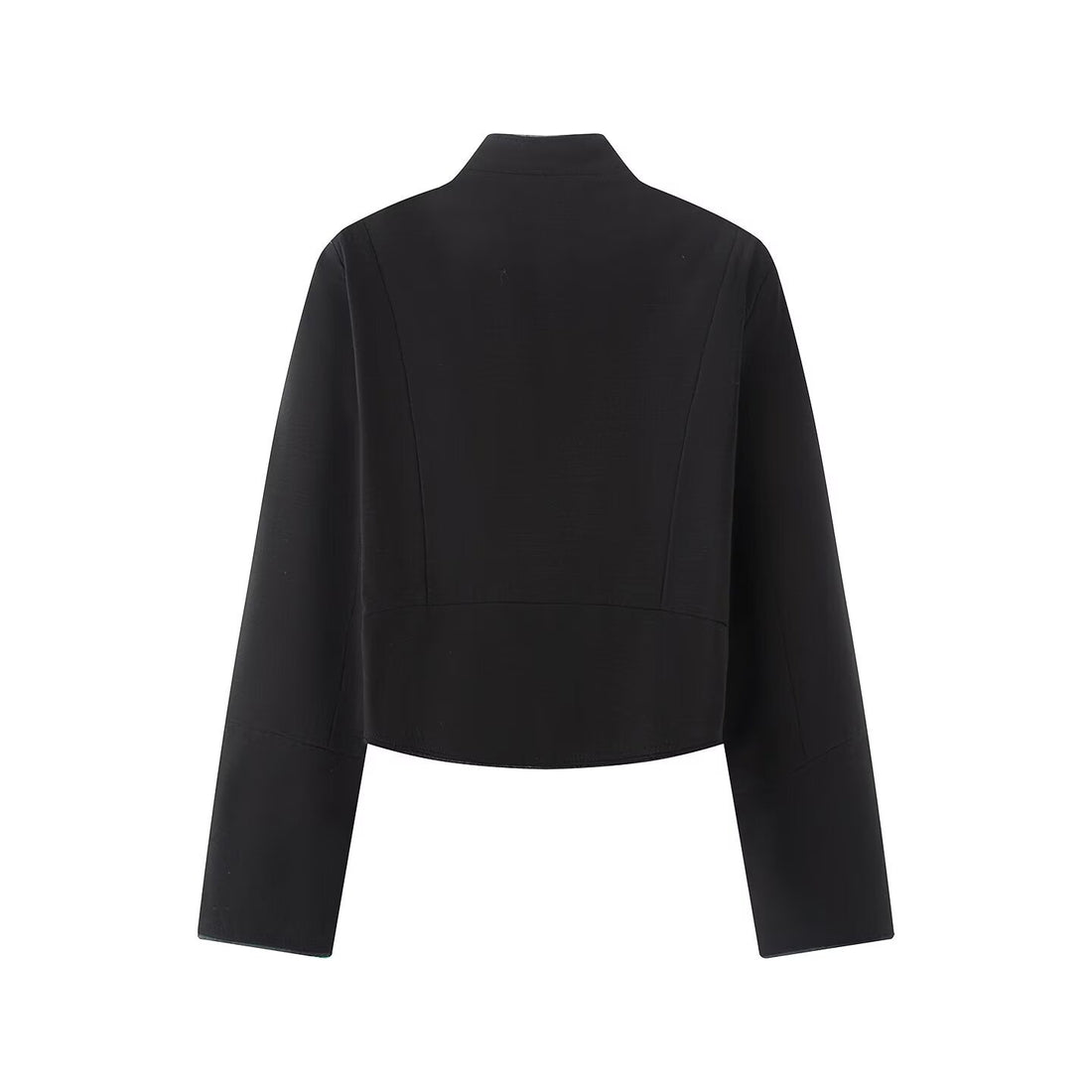 Damen Cropped Militärblazer im Uniformstil mit dekorativen Zierstreifen und Messingknöpfen Echoarchiv