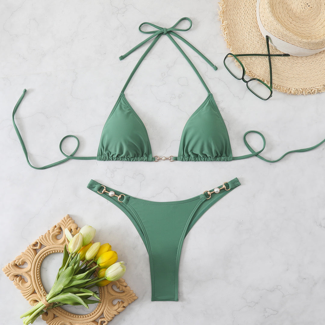 Damen Triangel-Bikini mit eleganten Verzierungen Echo Archiv
