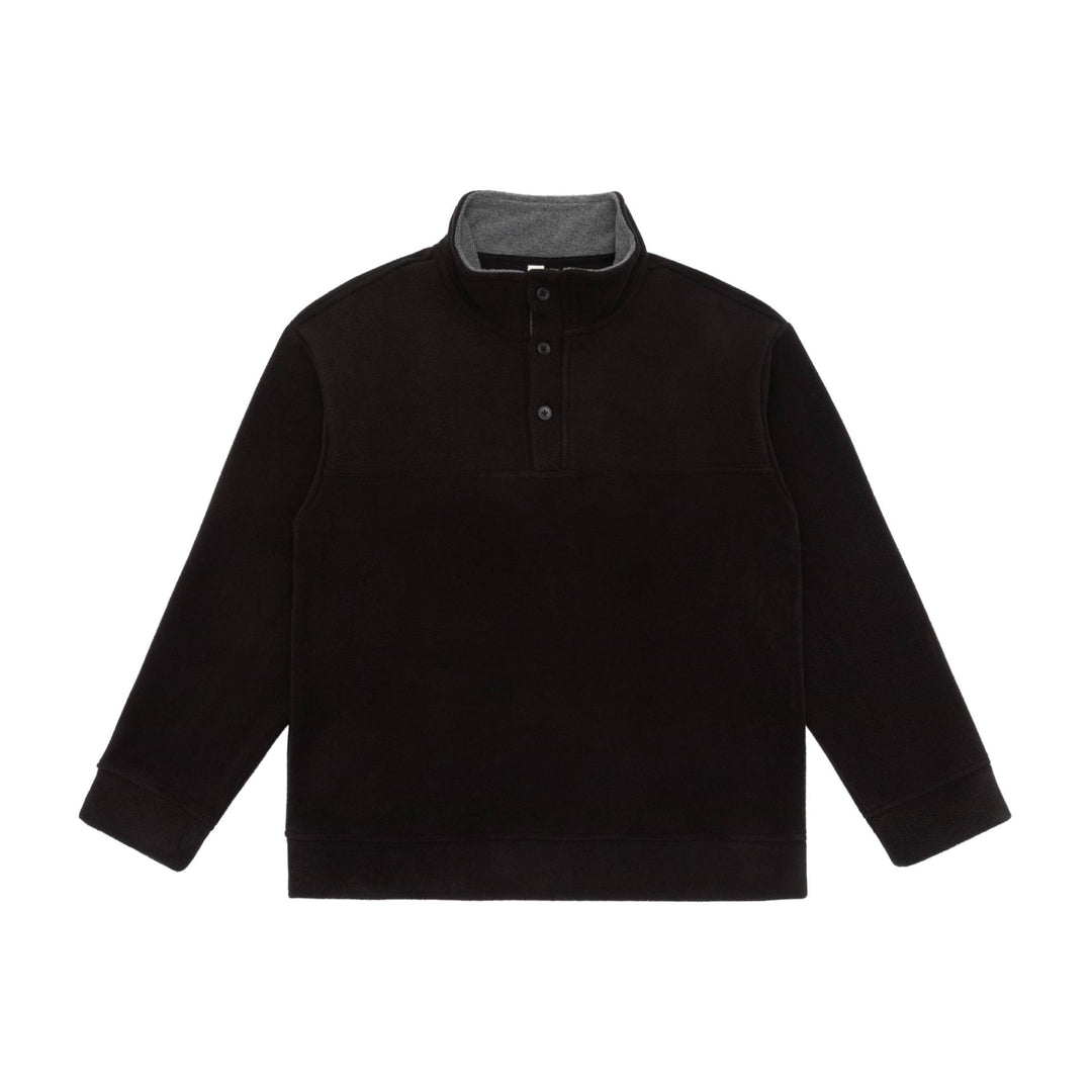 Unisex Fleece-Halbzip-Pullover mit Troyerkragen und Kängurutasche Echoarchiv