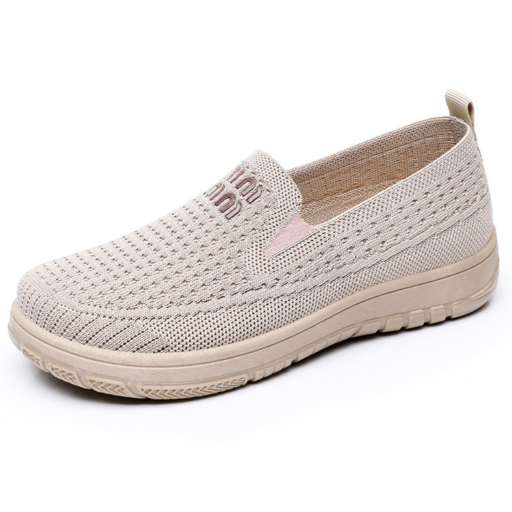 Damen nan nahtloser Strick-Slipper mit elastischem Einstieg und orthopädischer Memory-Fußbett-Stütze Echo Archiv