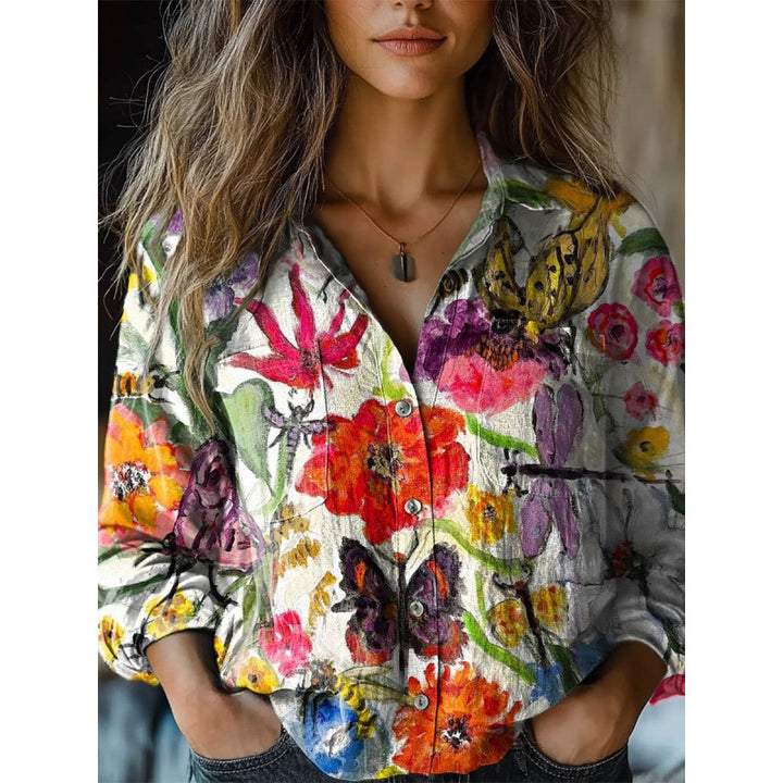 Damen Modische Bluse mit Paisleymuster Echoarchiv