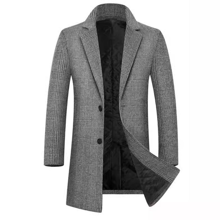 Herren eleganter Karomantel Echoarchiv